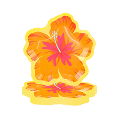 Pool Party 10PCs Hawaiian Floral Plates