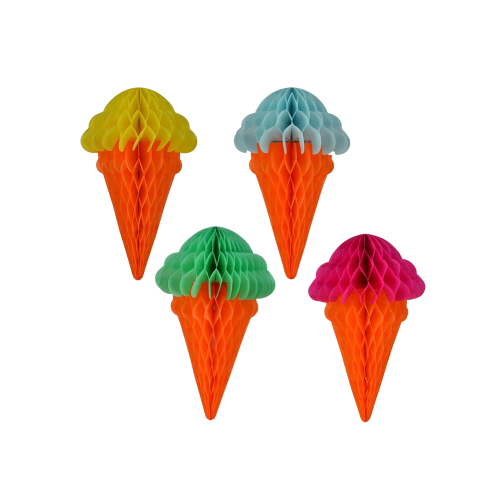 Pool Party 4PCs Ice cream Decoration