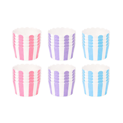 Pool Party 10PCs Striped Cupcake Wrappers