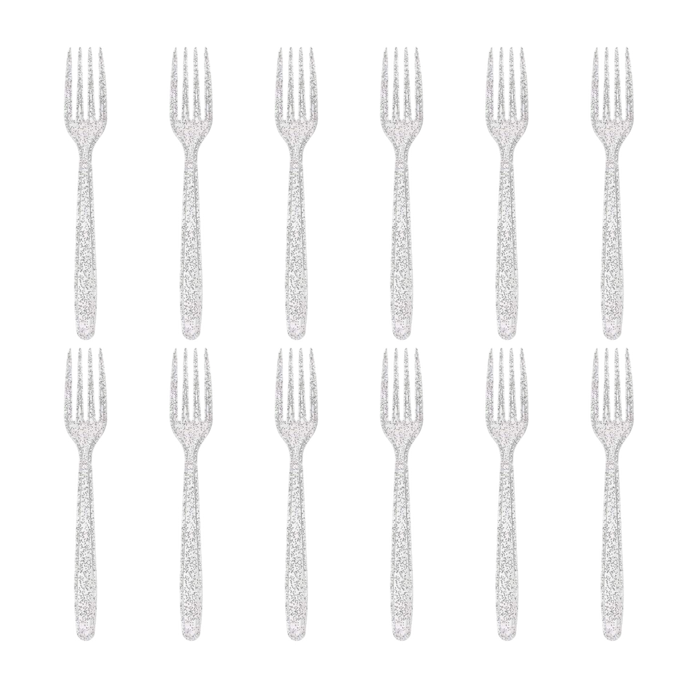 Kpop 12Pcs Silver Forks
