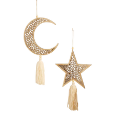Ramadan Moon & Star Hanging Ornament