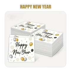 New Year 16Pcs Napkins