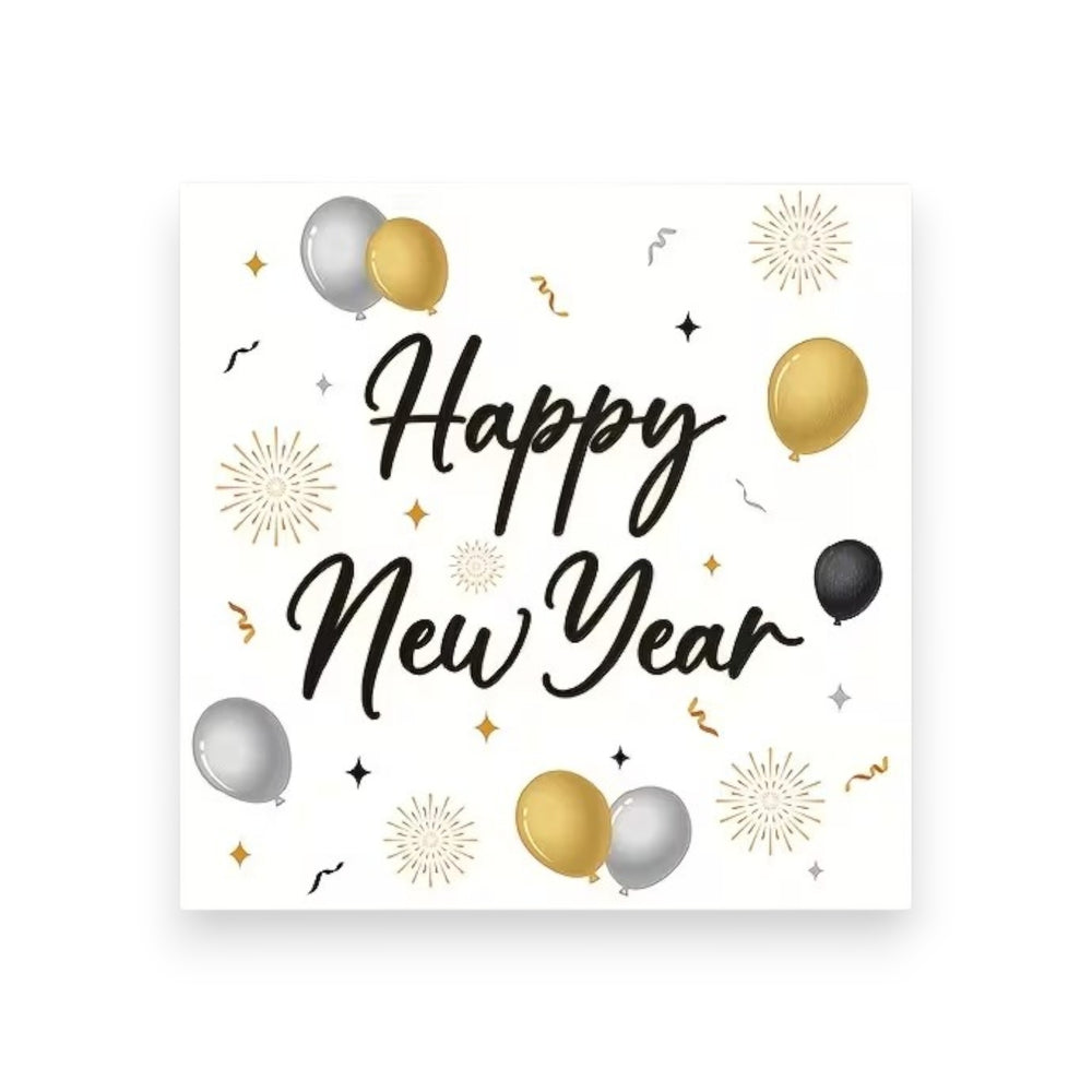 New Year 16Pcs Napkins