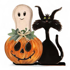 Halloween - Wooden Decorations (2pcs)