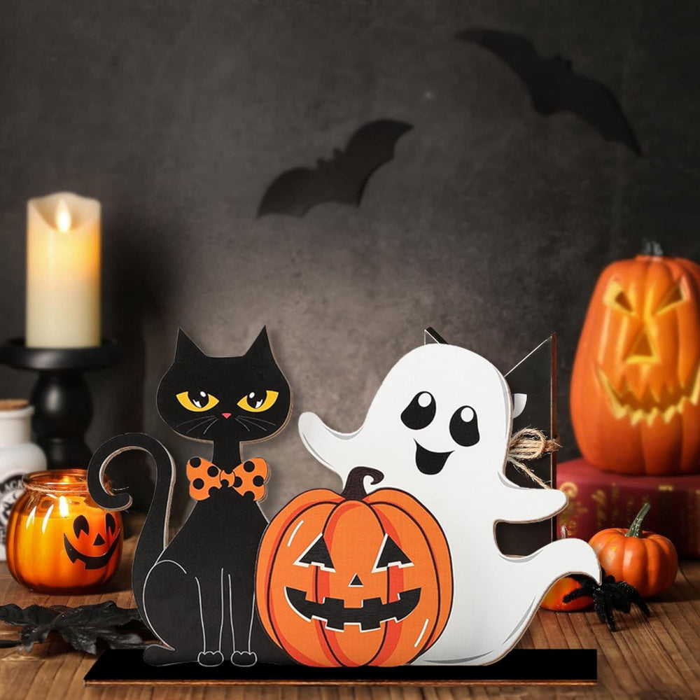 Halloween - Wooden Decorations (2pcs)