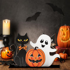 الهالوين - ديكورات خشبية (قطعتين)