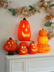 الهالوين - ديكور اليقطين على شكل فانوس