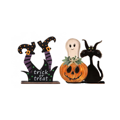Halloween - Wooden Decorations (2pcs)