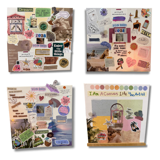 مجموعة لوحة الأهداف للعام الجديد - مجموعة من 4 يمكنك صنعها بنفسك