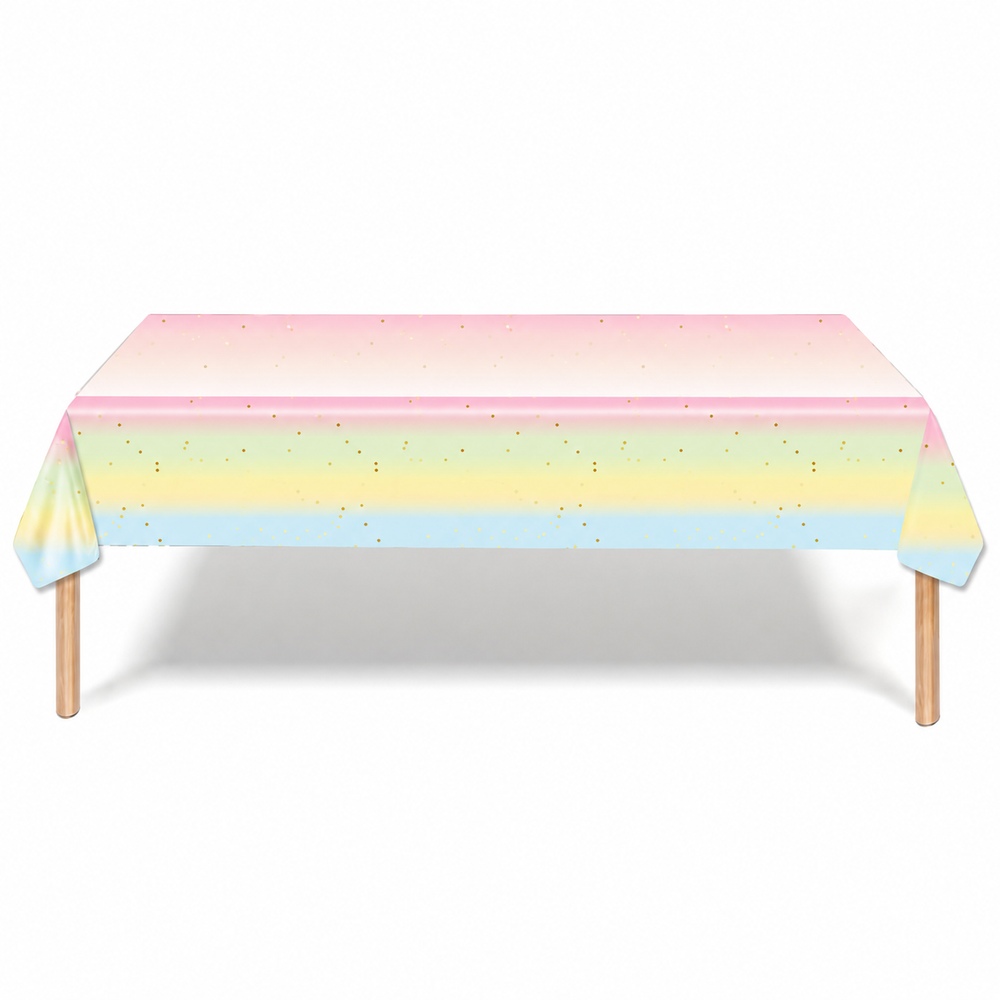 Pool Party Colorful Stripes Table Cover