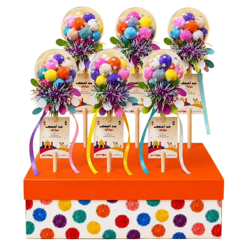 Eid Al-Adha 6PCs Lolli Wands with Digital Watches
