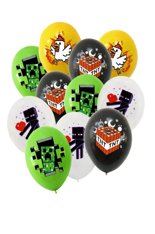 Minecraft 10Pcs Balloons Set 11inch