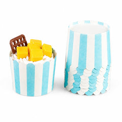 Pool Party 10PCs Striped Cupcake Wrappers