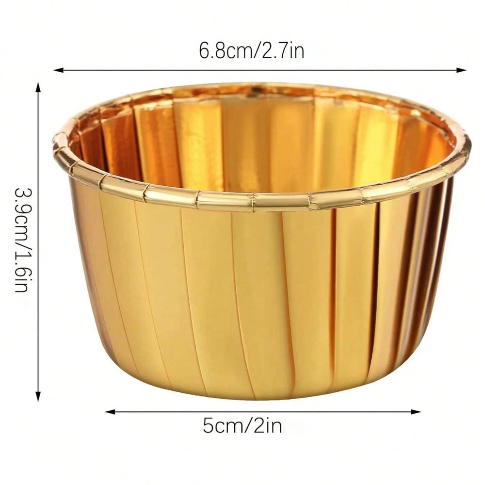 Pool Party 10PCs Golden cupcake Wrappers