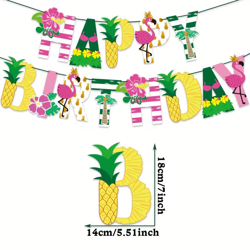 Pool Party Hawaiian Banner