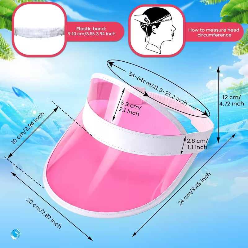 Pool Party 5PCs Neon Sun Visors