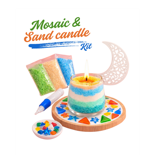 عيد الفطر - شمعة الرمال وقاعدة الفسيفساء المميزة