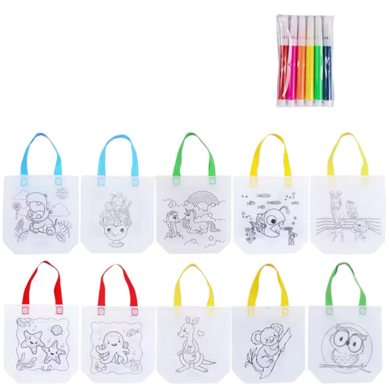 Art Party - Favor Painting Bags with water color Markers (8sets)
