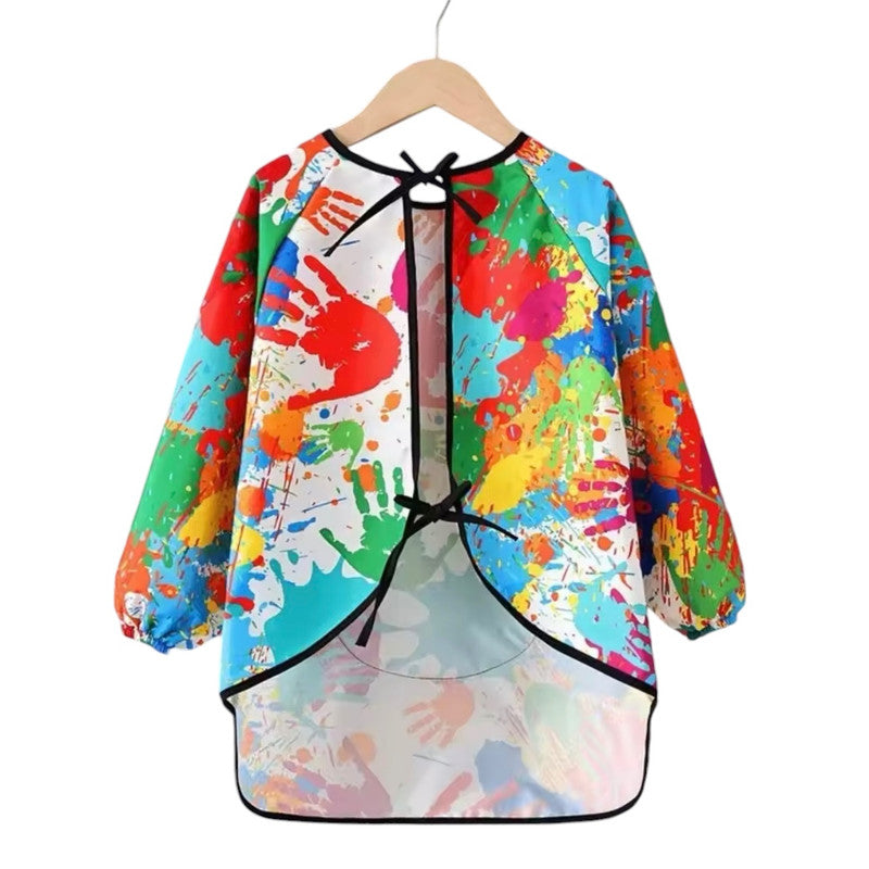 Art Party - Painting waterproof long sleeves Apron - Multicolor