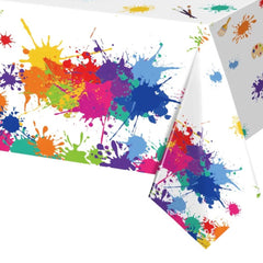 Art Party paint splash table cover