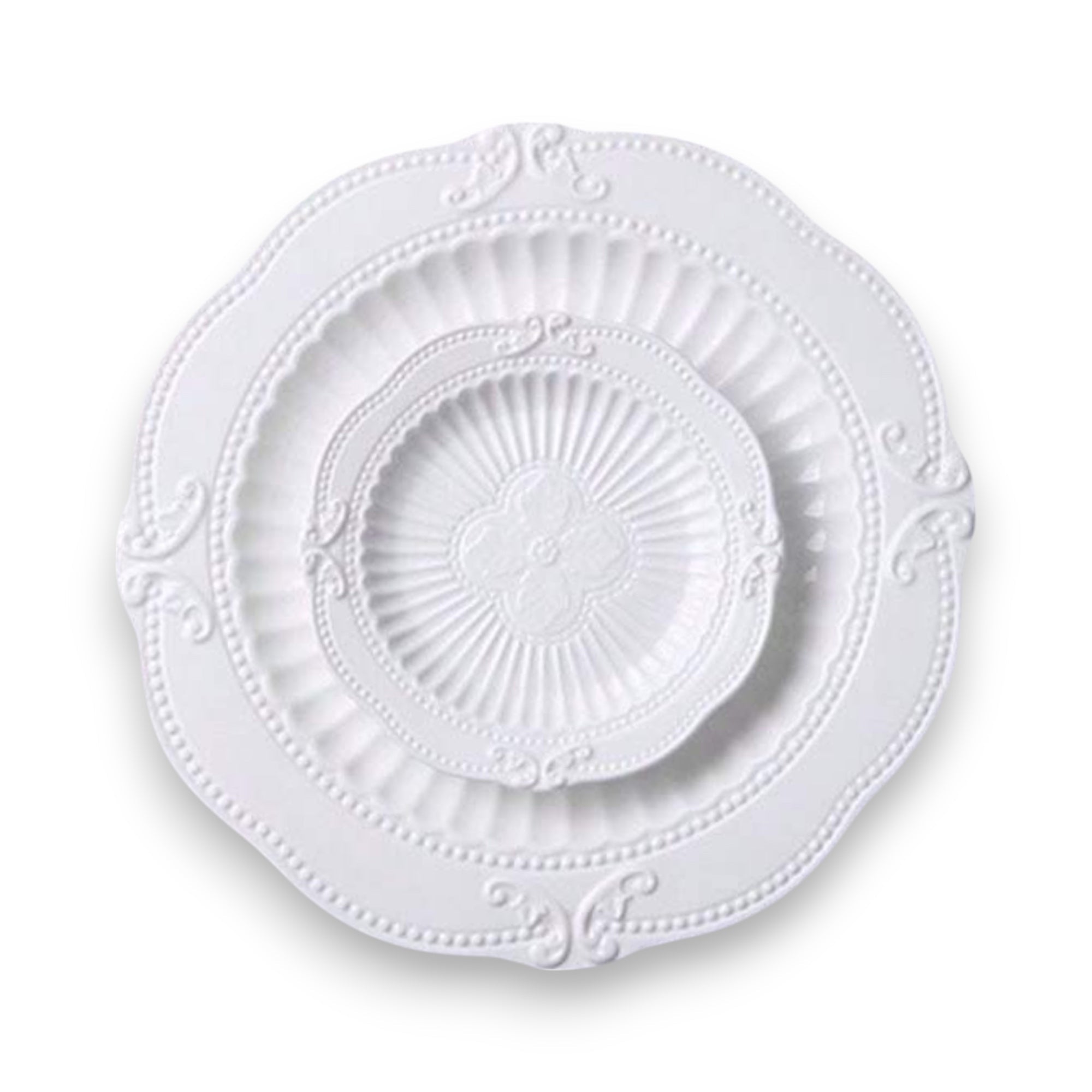 Bridgerton classic plates, 8 sets