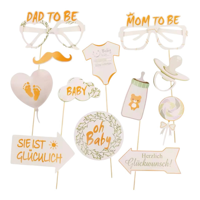 Baby Shower - Photo Booth Props (8pcs)
