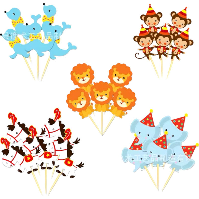 Carnival - Cupcake Wrappers & Toppers (20sets)