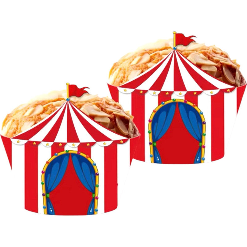 Carnival - Cupcake Wrappers & Toppers (20sets)