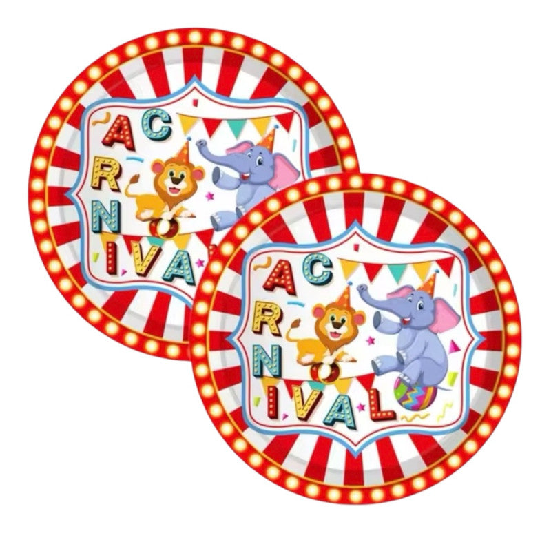 Carnival 10Pcs Plates 9inch