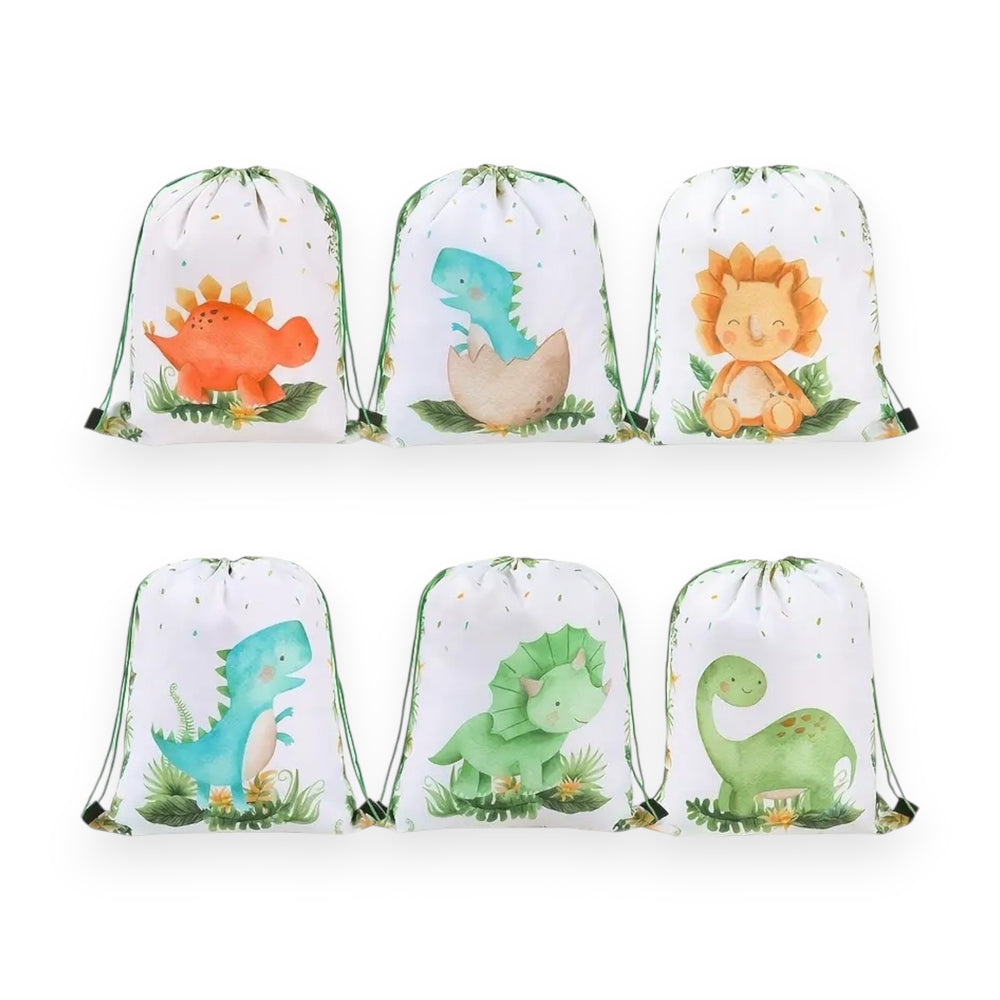Dinosaurs - Drawstring Bags (8pcs)