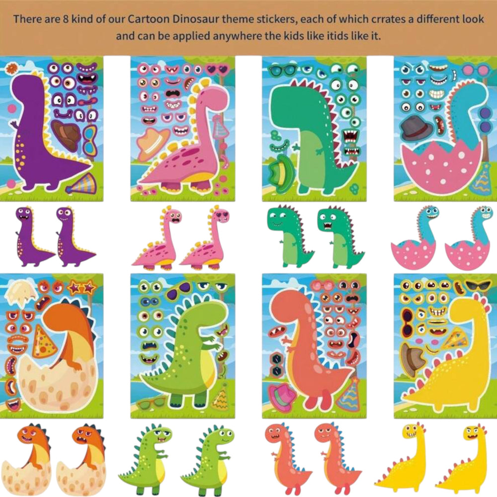 Dinosaurs - DIY Stickers (8sheets)