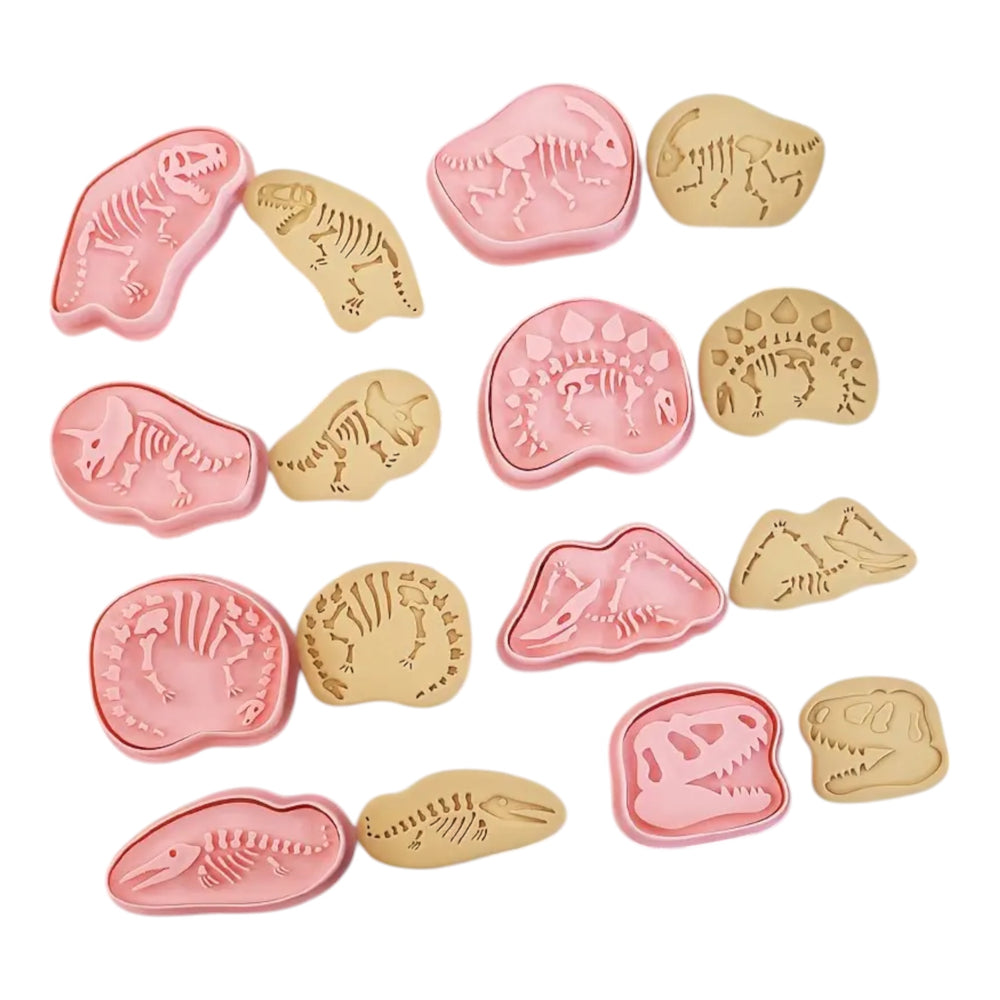 Dinosaurs - Fossil Cookie Mold (8pcs)