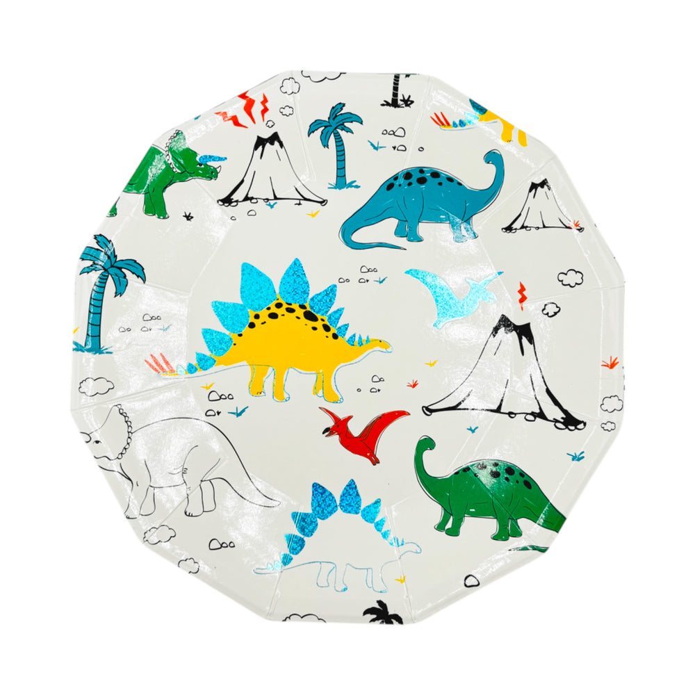 Dinosaurs 8Pcs Plates 9inch