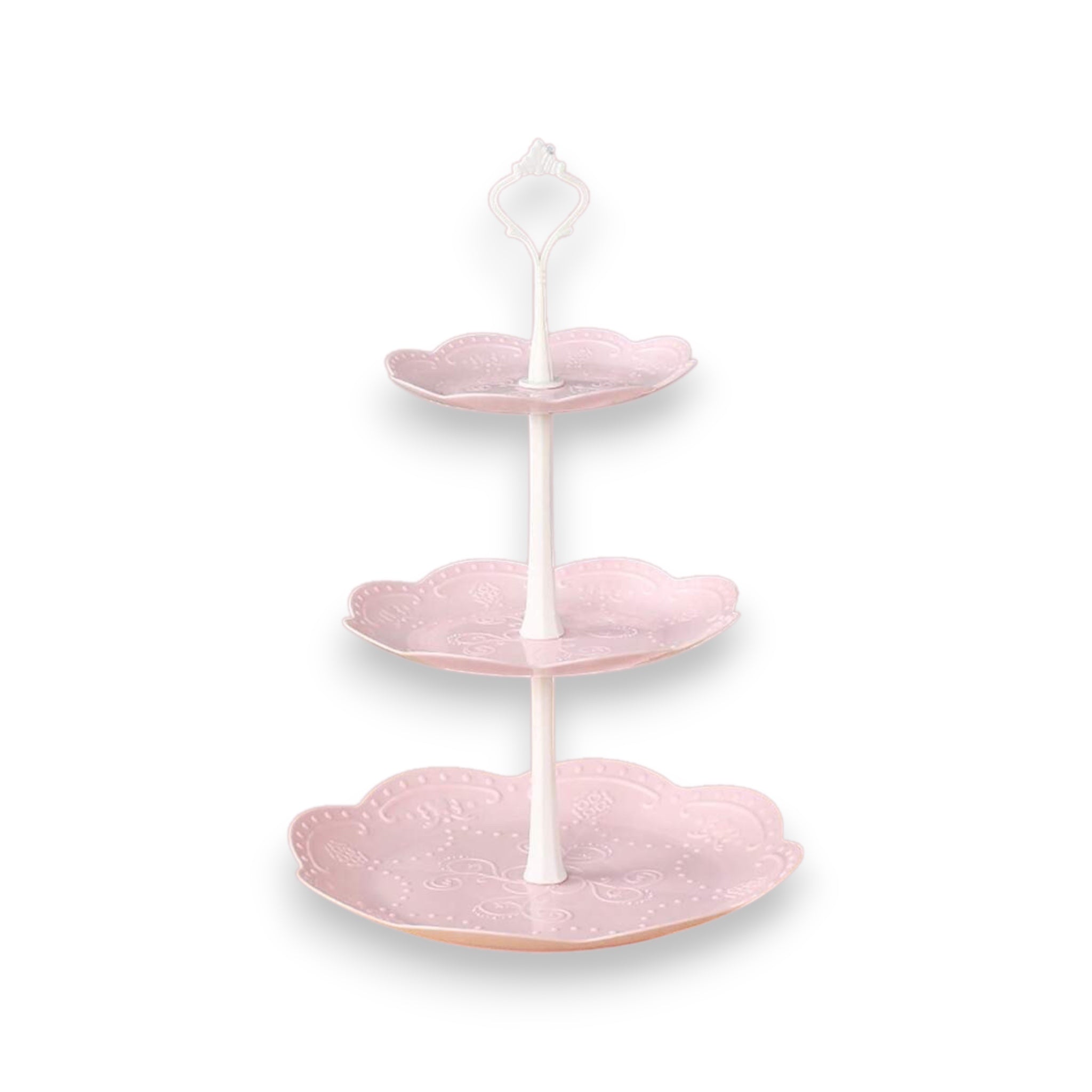 Fairy pink 3-tier cupcake stand