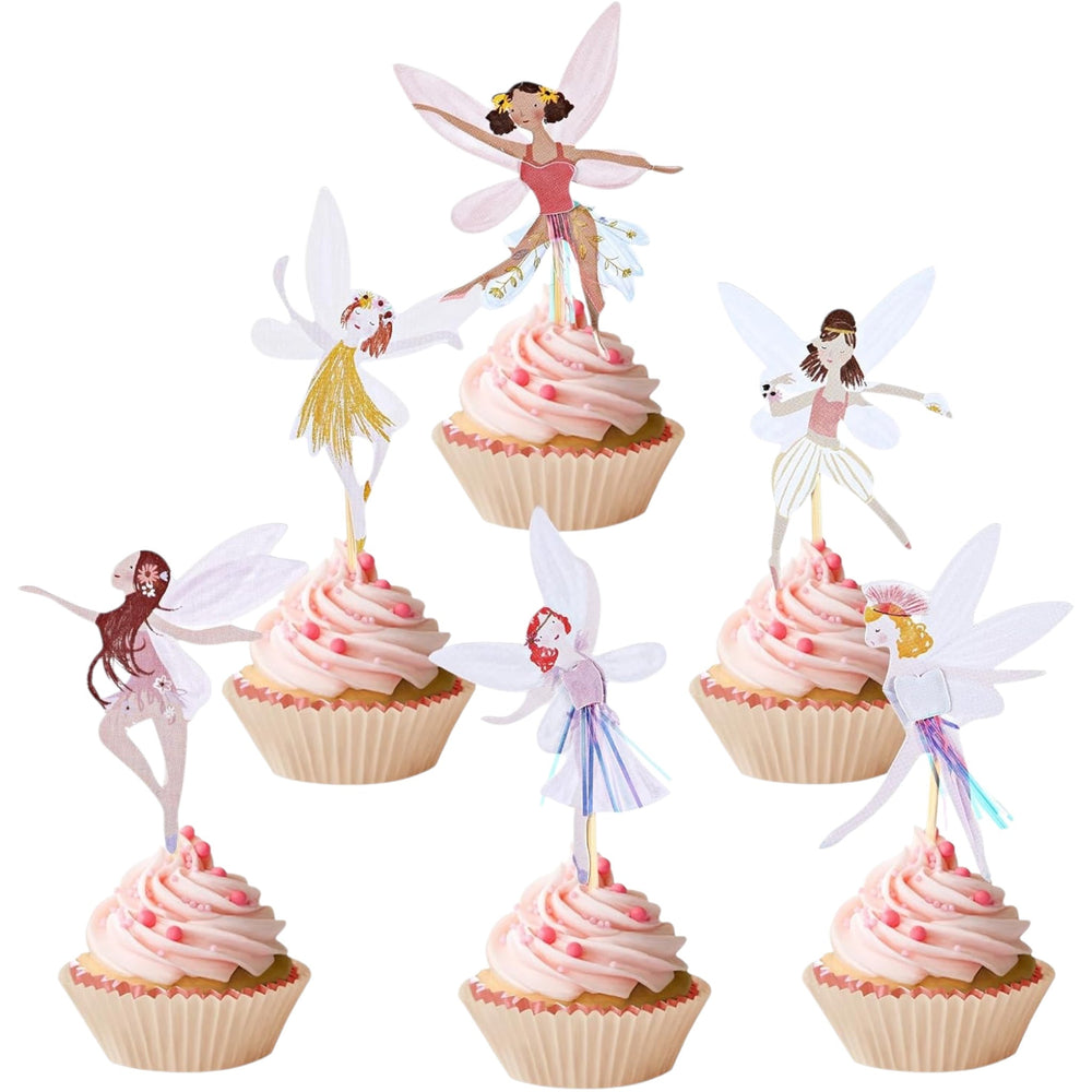 Fairy cupcake toppers, 12 pcs
