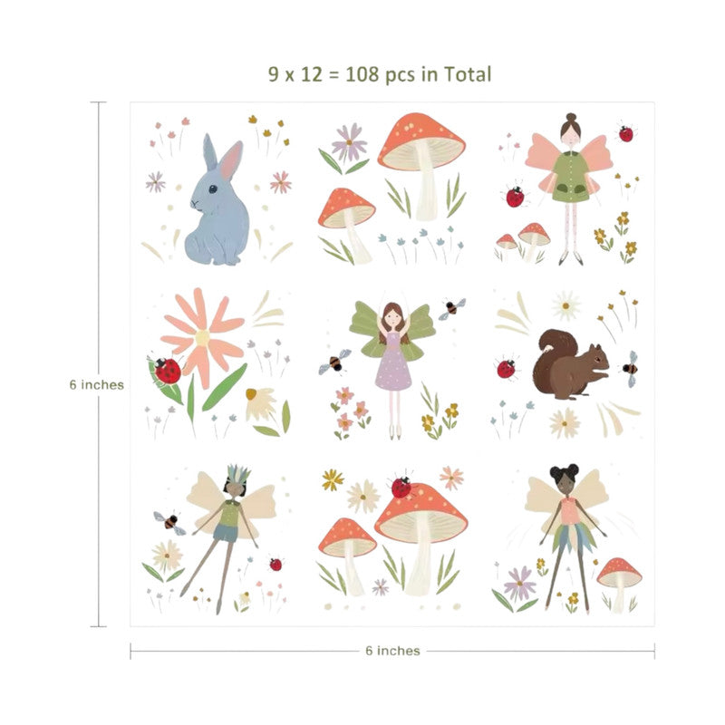 Fairy - Tattoos Stickers (8 Sheets)