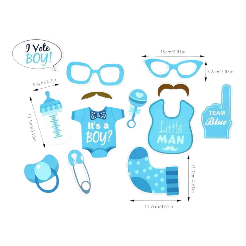 Gender Reveal - Photo Booth Props (30pcs)