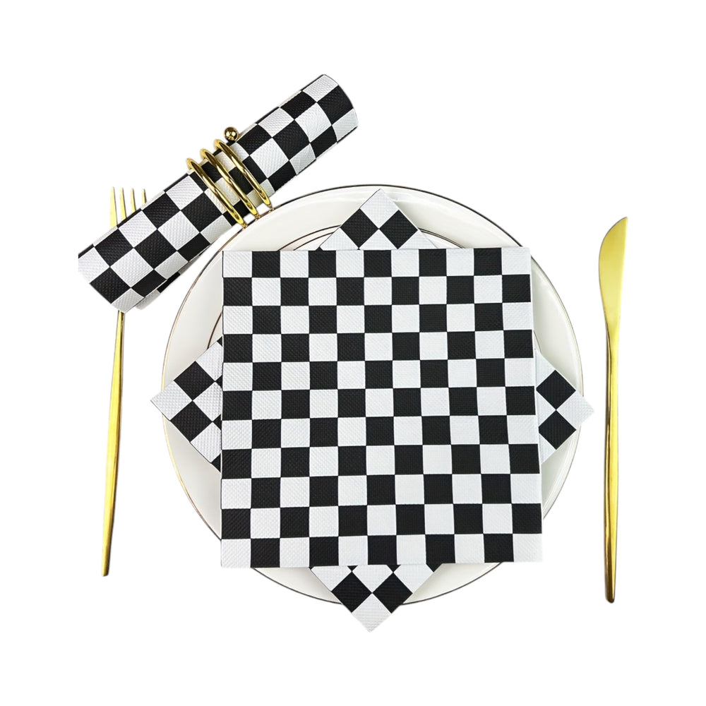 Racing Cars - Checkered Napkins (20pcs)