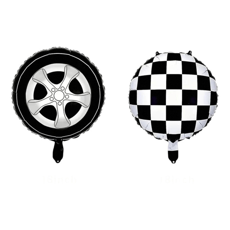 Racing Cars - wheel Balloon (12pcs)