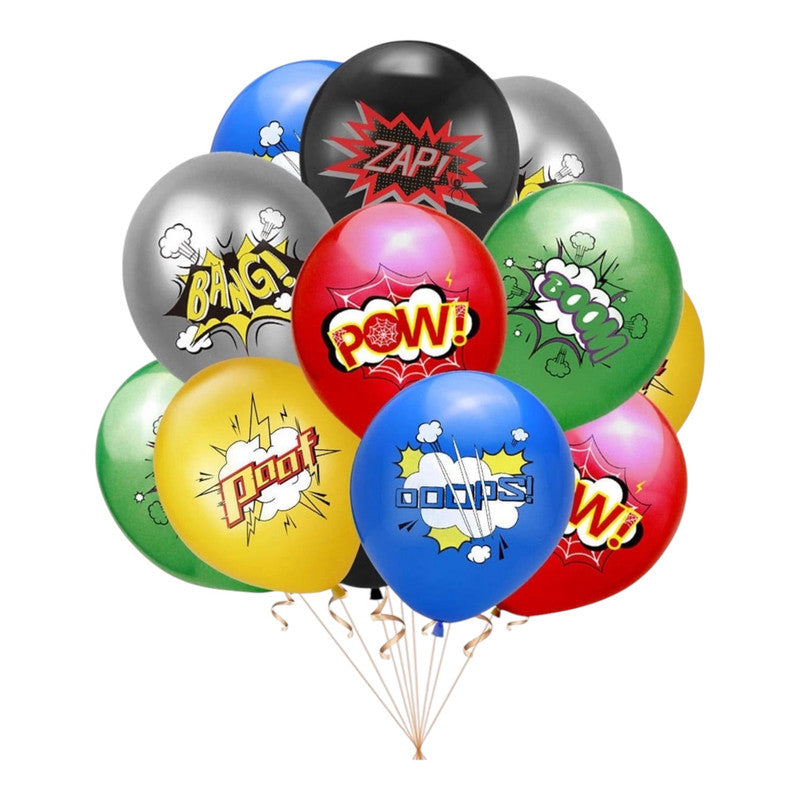 Superhero - Multicolored Balloons (30pcs)