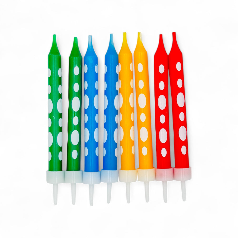 Superhero - Stick Colored Candles (8pcs)
