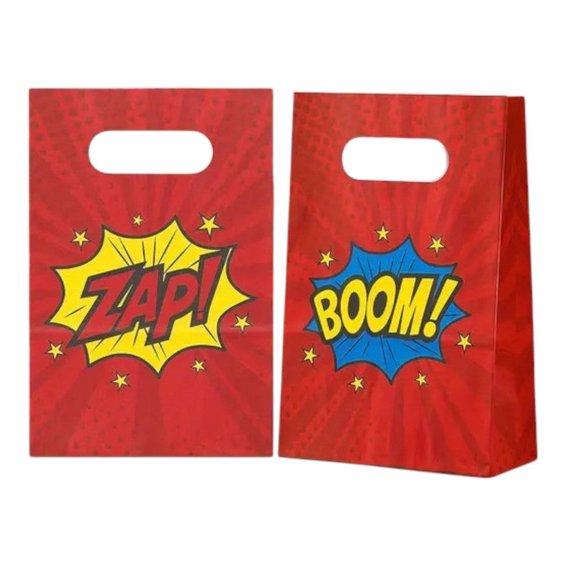 Superhero - Colorful Favor Bags (8pcs)
