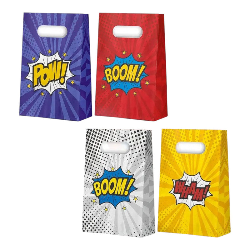 Superhero - Colorful Favor Bags (8pcs)
