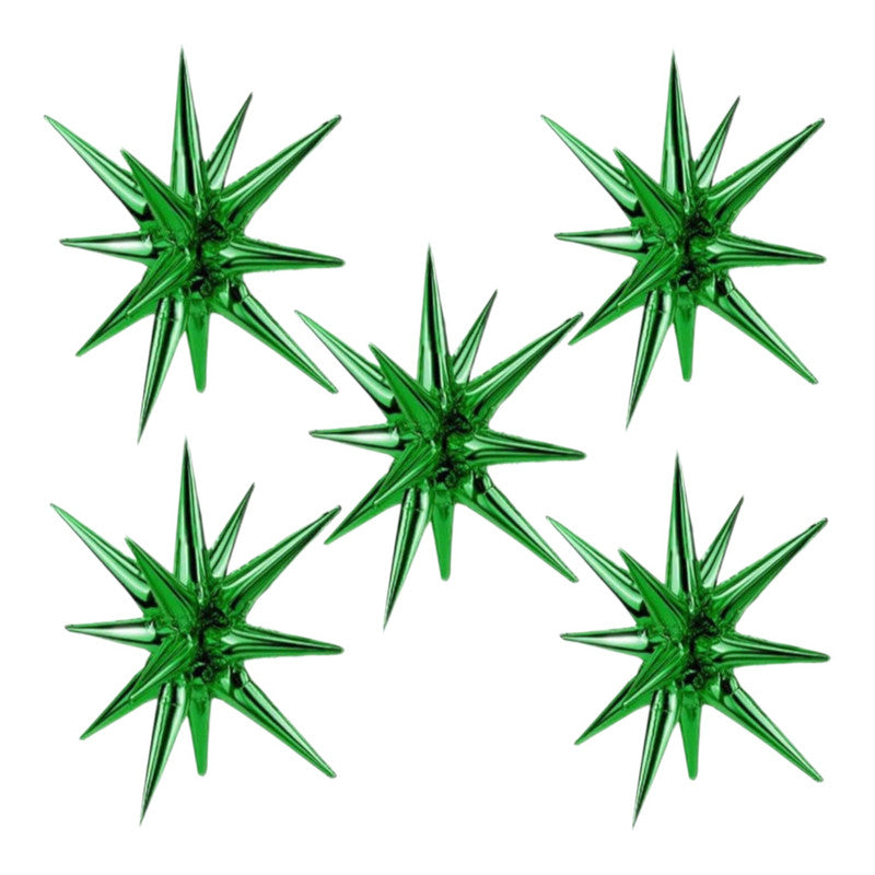 Superhero - Dark Green Star Shaped Balloon (2pcs)