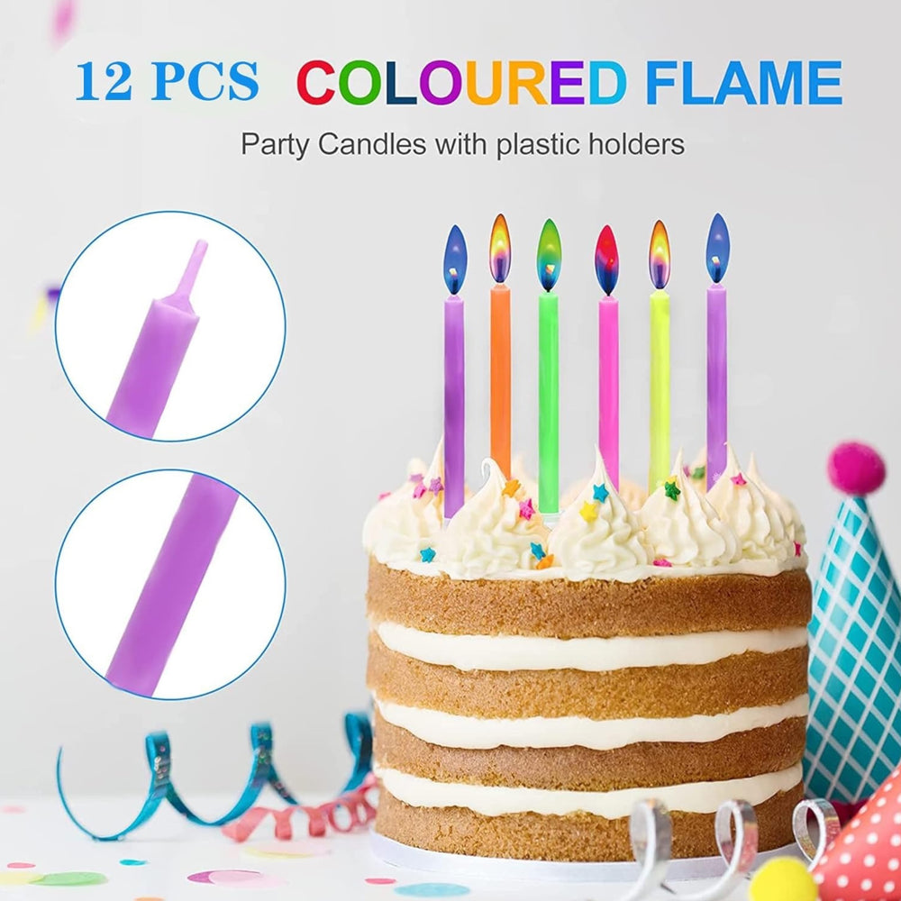Science Lab - Colored flame candles (12pcs)