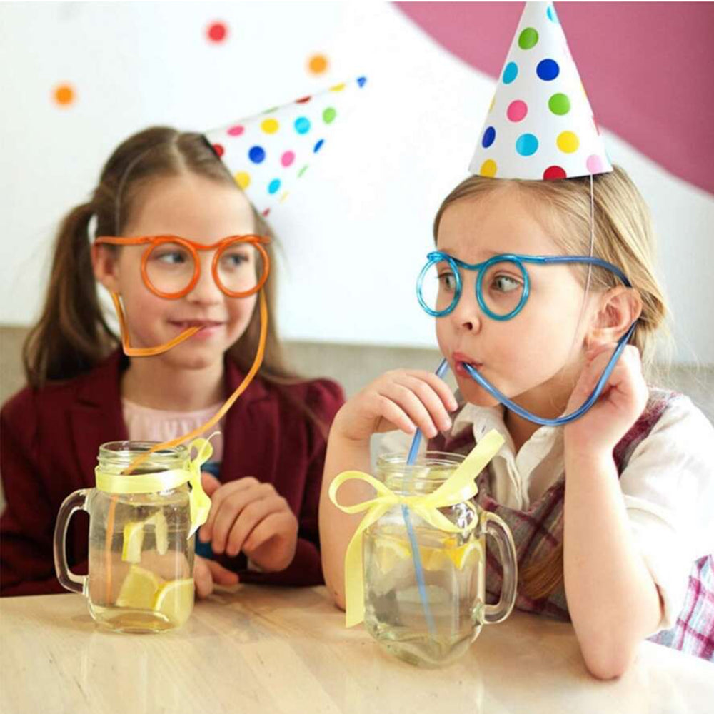 Science Lab - Multicolored Straw Glasses (10pcs)