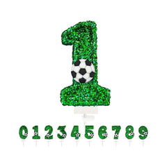 Soccer number candle