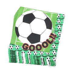 Soccer napkins, 24 pcs