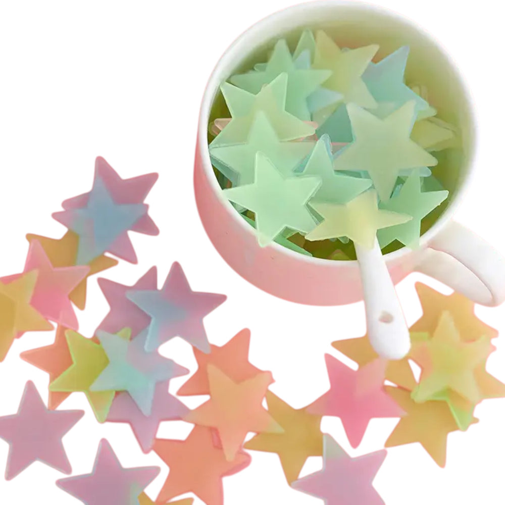 Space - Glowing Star Decals (100pcs)
