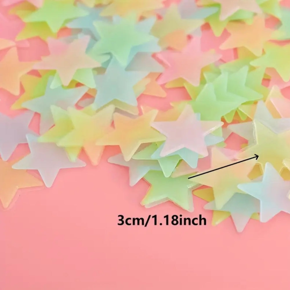 Space - Glowing Star Decals (100pcs)